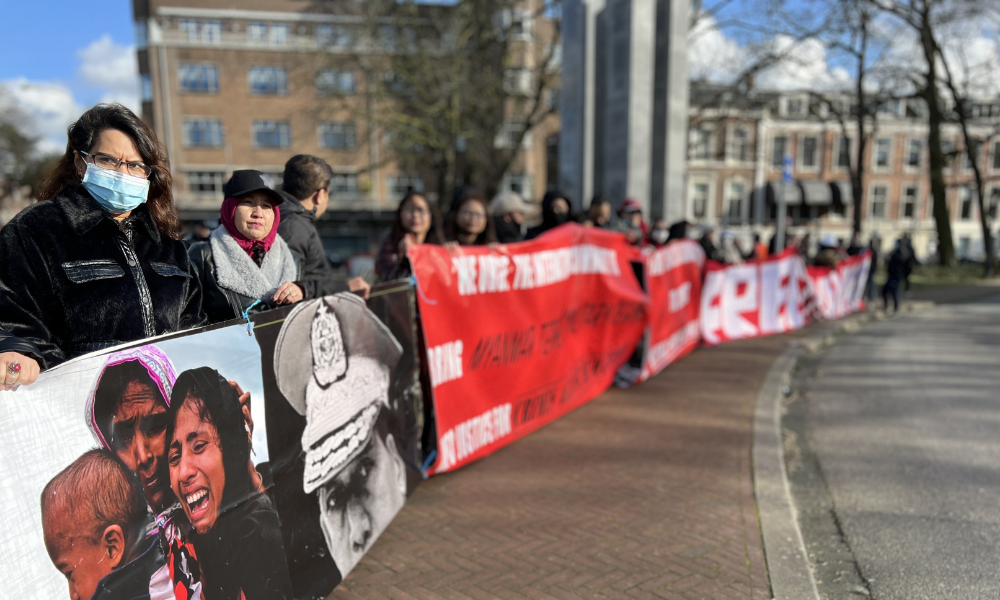 Arakanlı Müslümanlardan Myanmar Devletinin UAD'de Açtığı Davaya Tepki