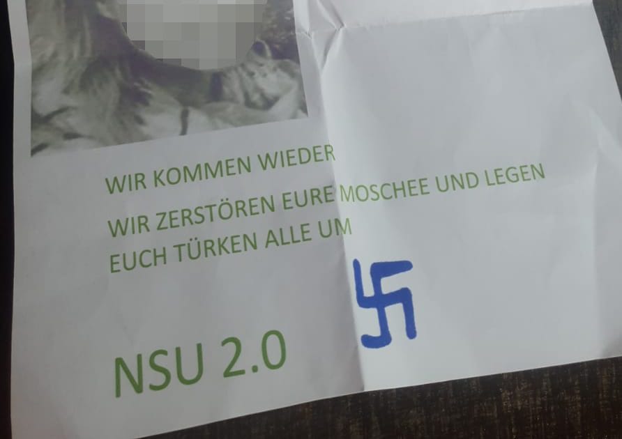 Almanya'da Türk Derneğine Irkçı Ölüm Tehdidi İçeren Mektup