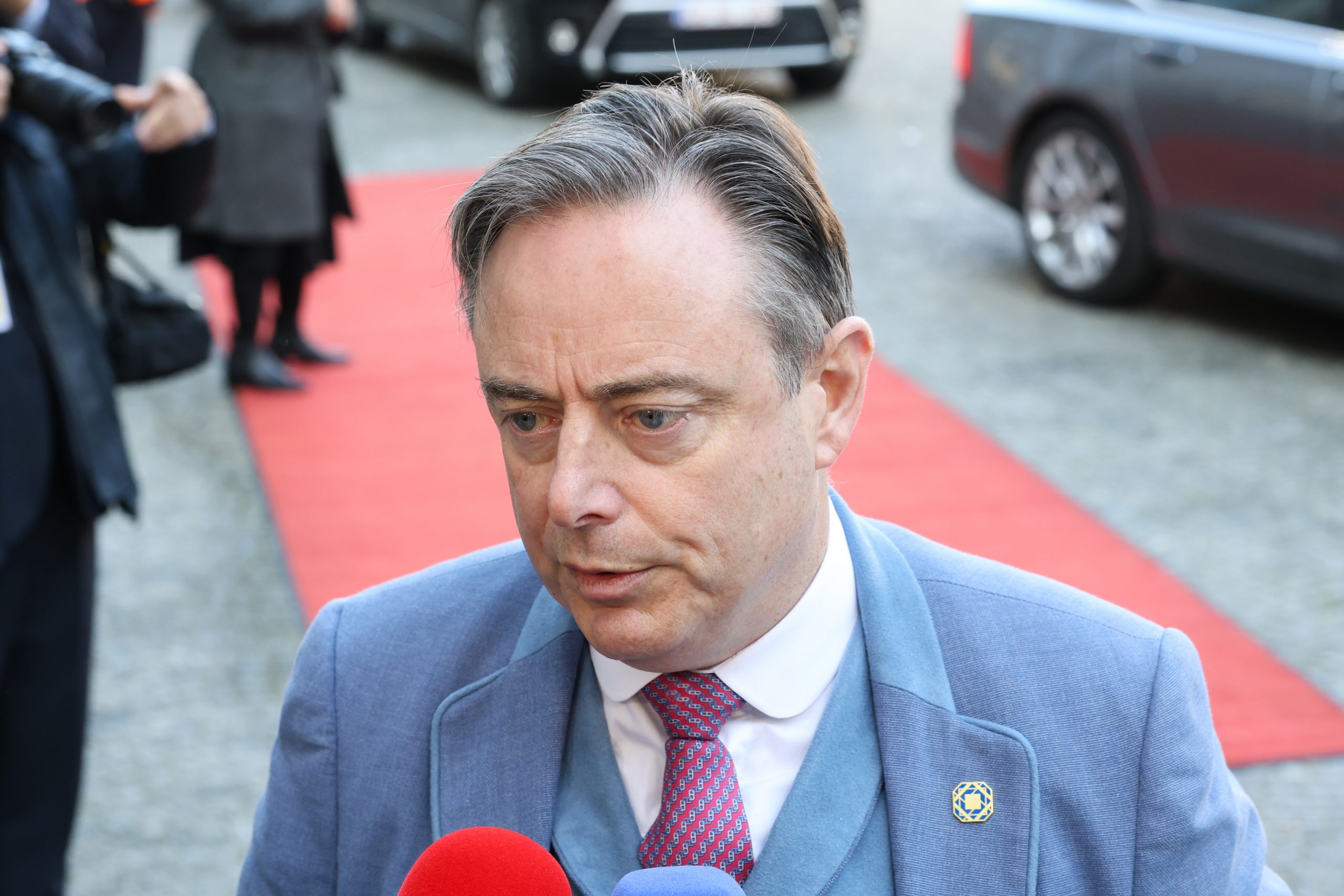 Belçika'da Başbakan Bart De Wever açıklama yapıyor.