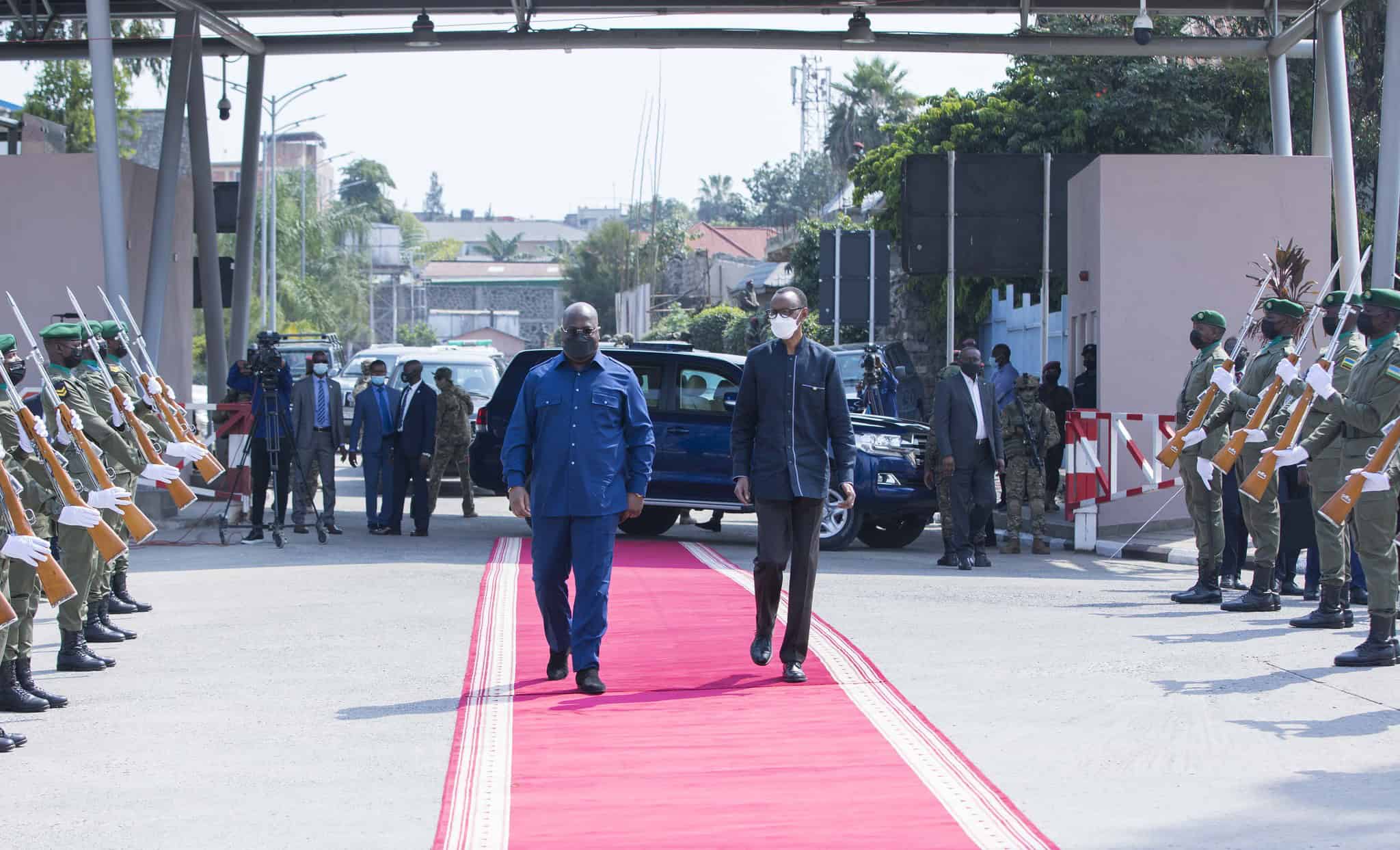 Demokratik Kongo Cumhuriyeti Cumhurbaşkanı Tshisekedi'nin Ruanda'ya barış için çalışma ziyareti | 25 Haziran 2021 | Fotoğraf: Paul Kagame, CC BY-NC-ND 2.0, Flicker