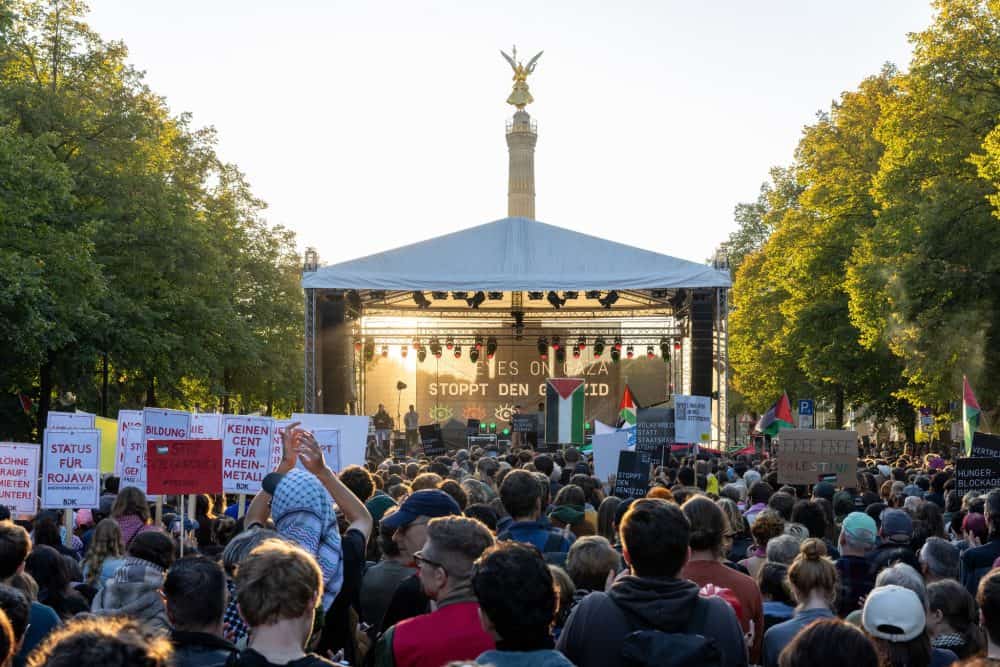 filistin protesto almanya berlin gazze